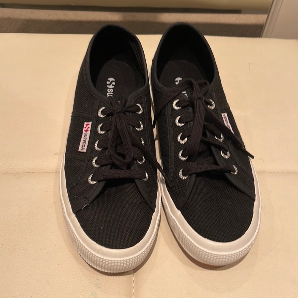 Superga Black and White Women's Sneakers
